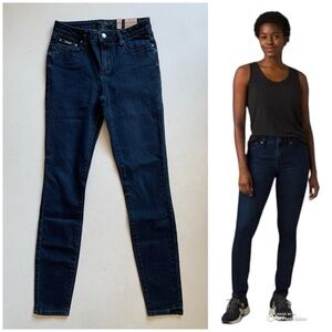 Prana Sienna Skinny Jeans Size 4 Deep Blue Organic Cotton Denim NWT